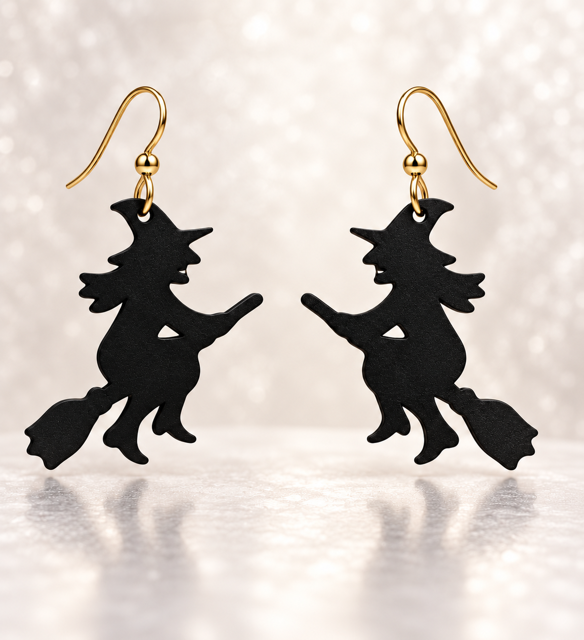 Witch Earrings | 3D Printed Halloween Earrings