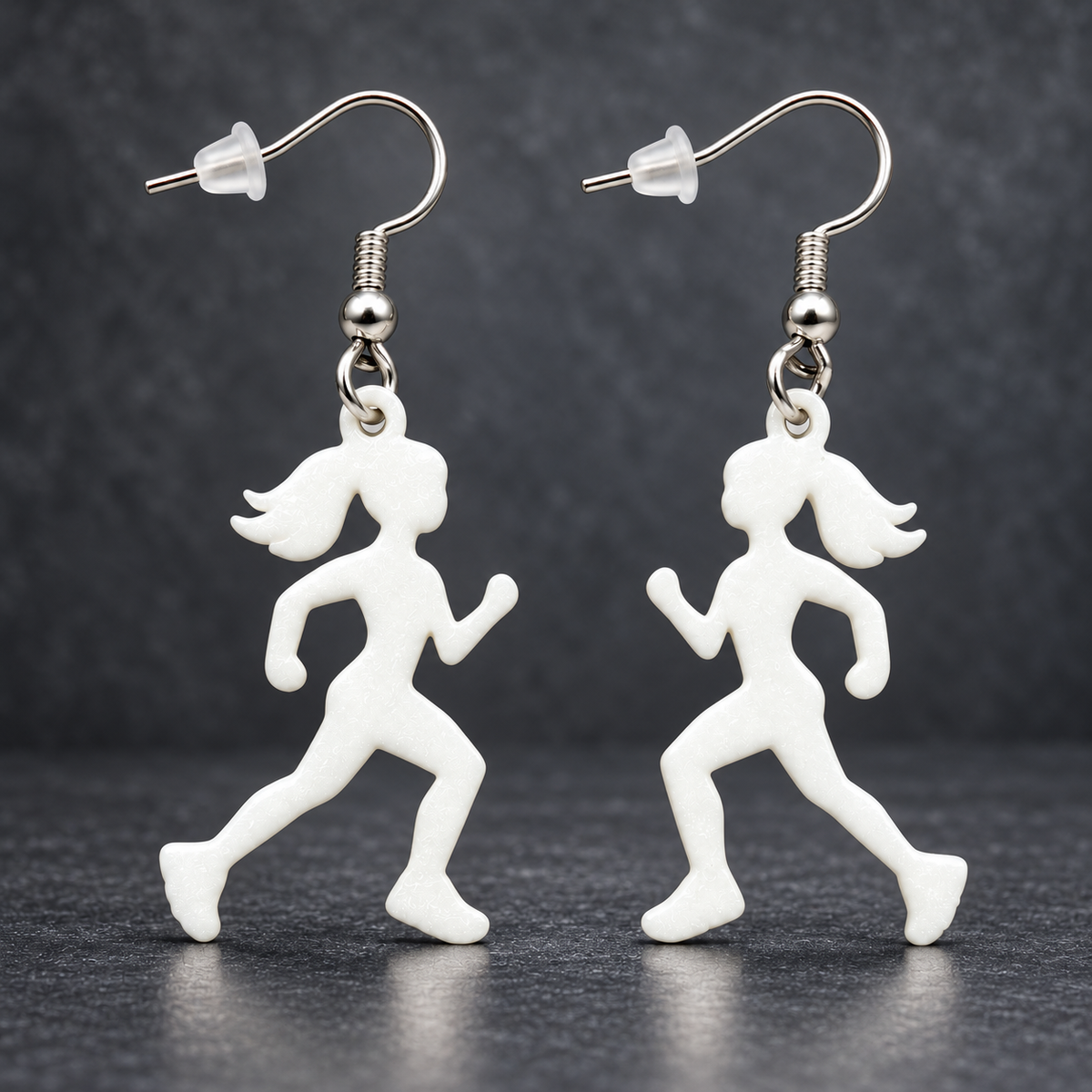 Runner Earrings | 3D Printed Running Gift